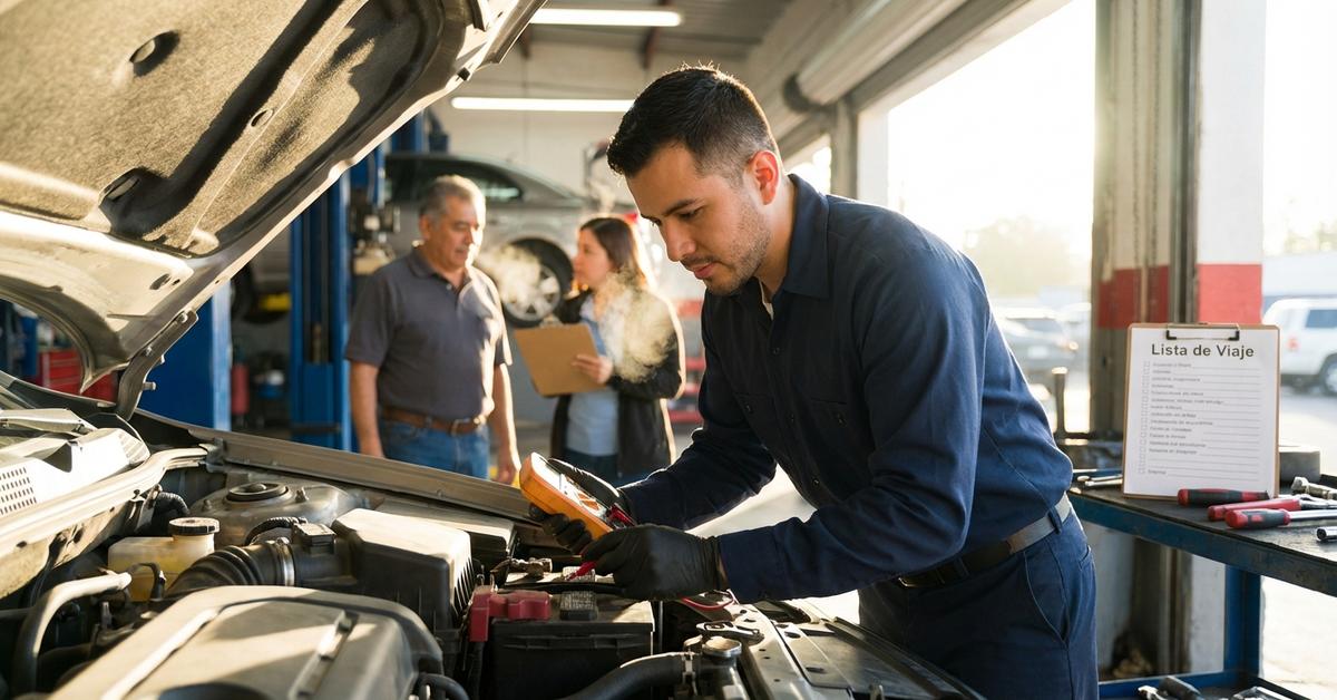 Checklist de Viaje Largo: Qué Revisar en el Auto Antes de Salir a Carretera